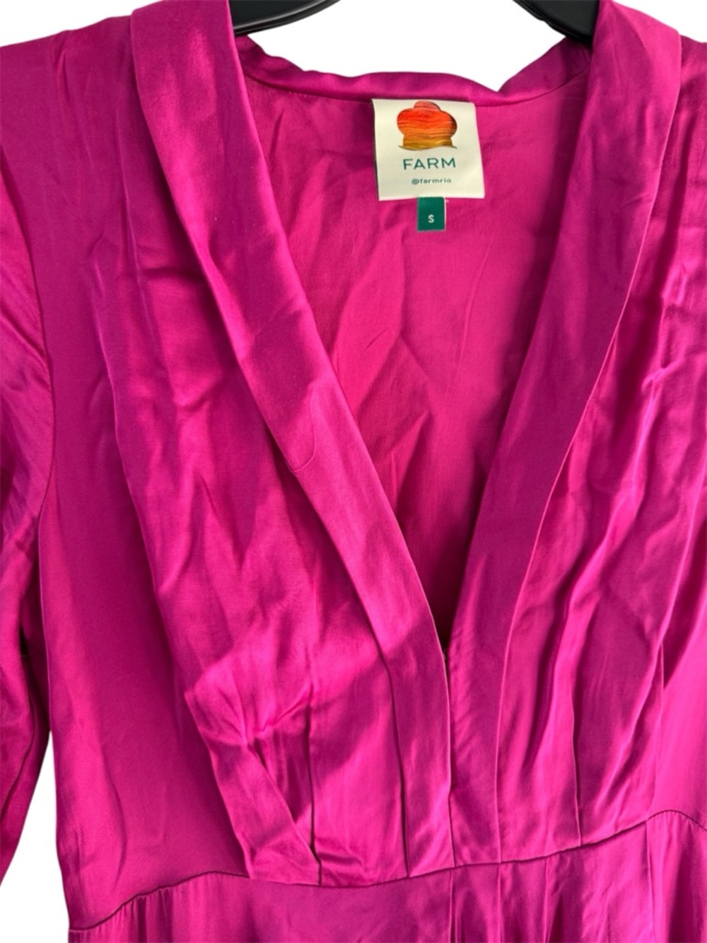 FARM Rio Fuchsia V-Neck Maxi Dress - Picture 9 of 13